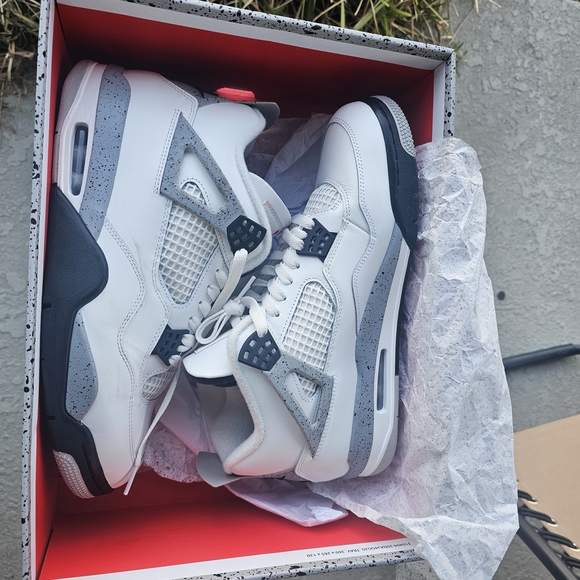 Size 11.5 - Air Jordan 4 Retro OG 2025 White Cement main image 6